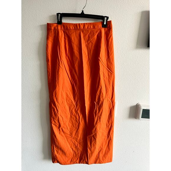 Reformation Mylie skirt in citrus size 8 - Picture 3 of 8